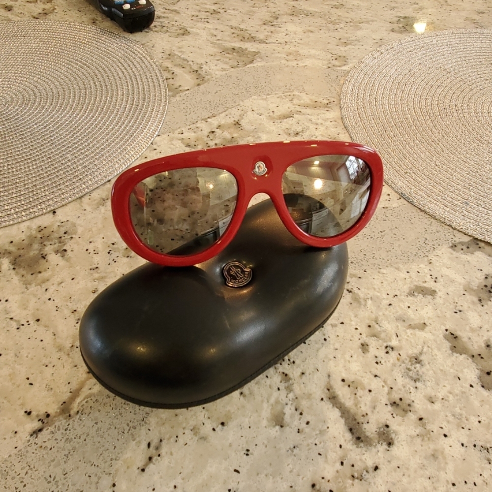 Moncler Red Sunglasses